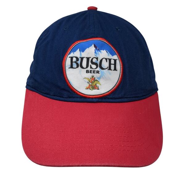 Busch Beer Strapback Baseball Hat Multicolor One Size Adjustable Budweiser - Picture 1 of 9